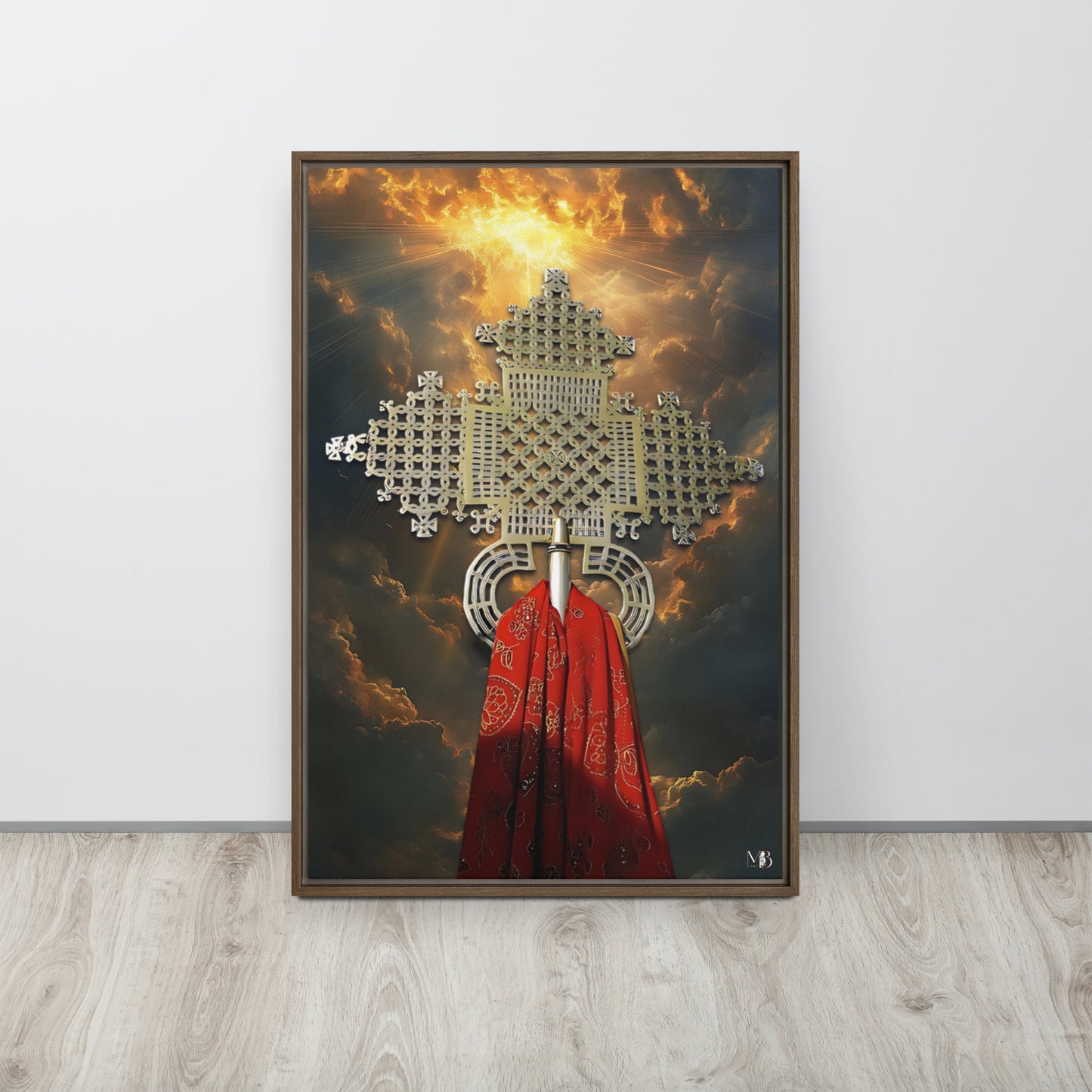 Mesikel - Orthodox Cross Framed canvas