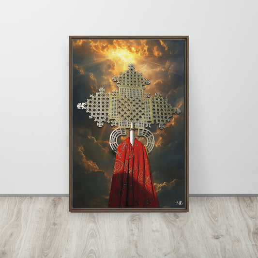 Mesikel - Orthodox Cross Framed canvas