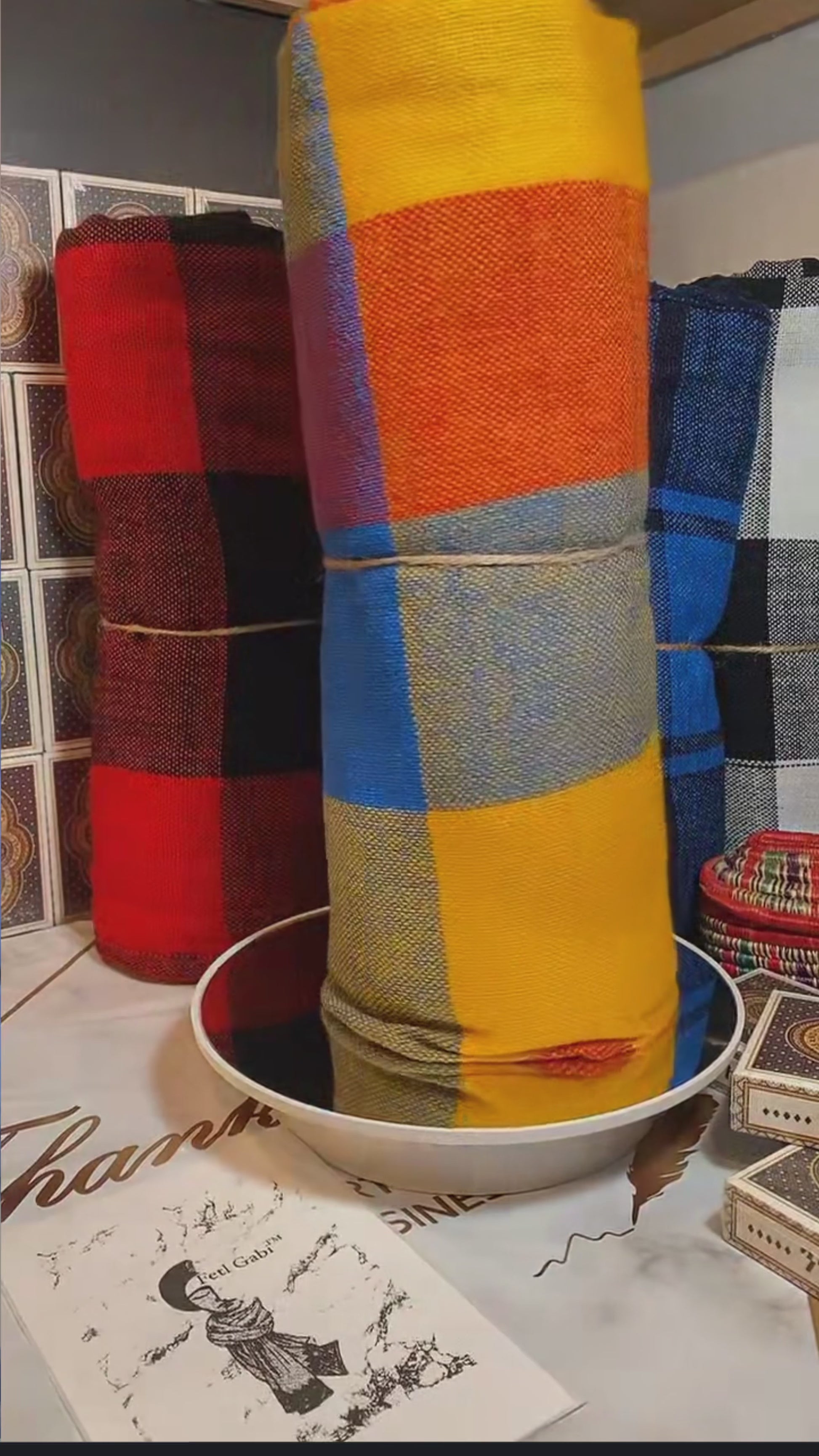 Ethiopian Scarf & Blanket - 9 Variants (Fota & scarf) MAIZEN Design